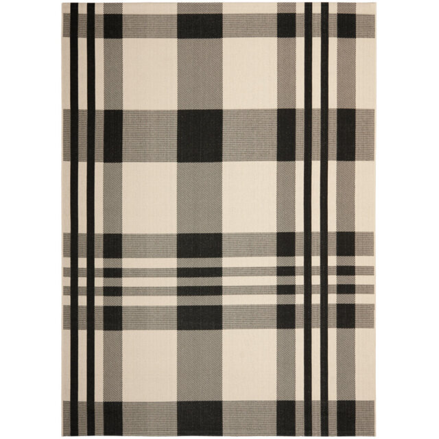 andish Black/Bone Indoor/Outdoor Area Rug