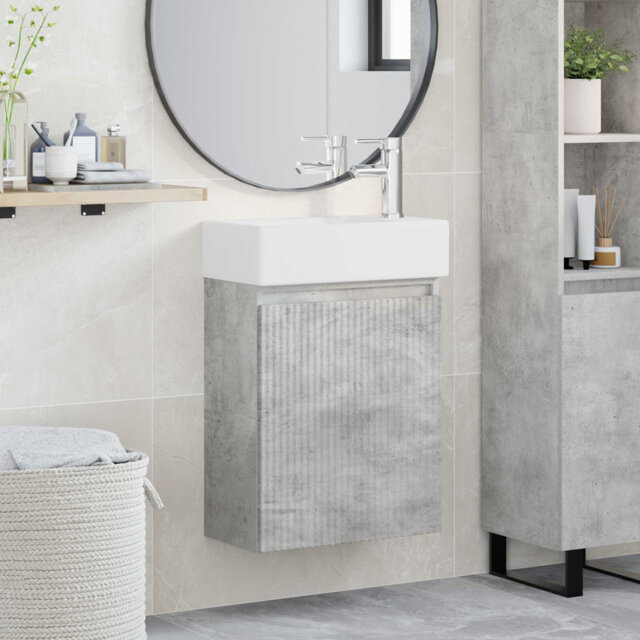 Single Bathroom Vanity with Ceramic Basin