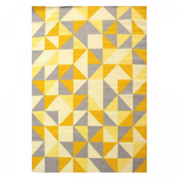 Anaya Handmade Kilim Wool Yellow/Grey Rug