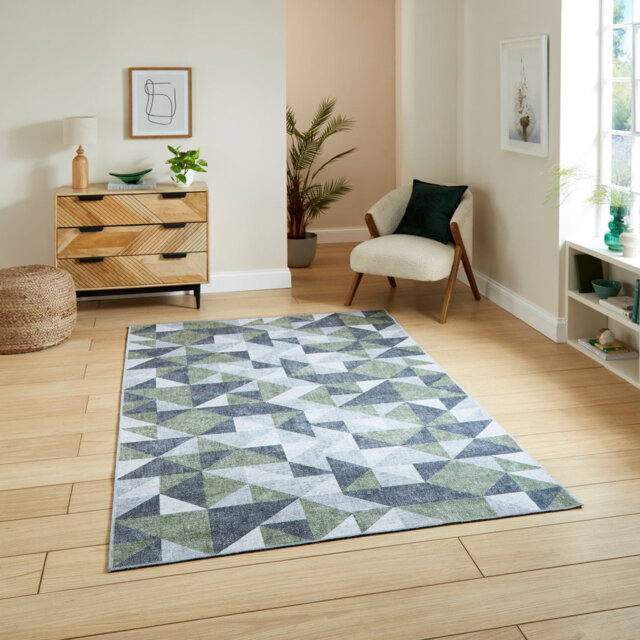 Zaid Machine Woven Area Rug
