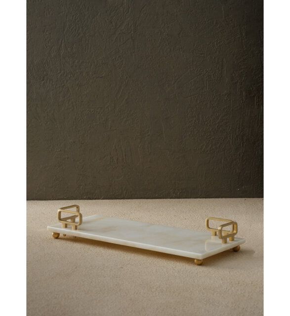 L-shaped Square Tray with Handles