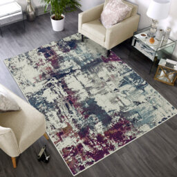 Boston Modern Navy/Purple/Beige Rug