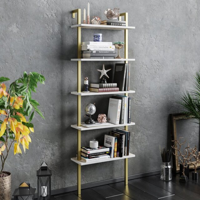 Innes 174cm H 60cm W Bookcase