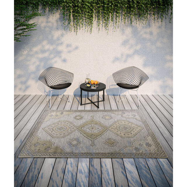 Kollektion 1836 Southwestern Machine Woven Brown Area Rug