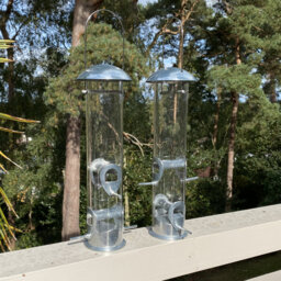 Emerystone Metal Water Resistant Hanging Tube Bird Feeder