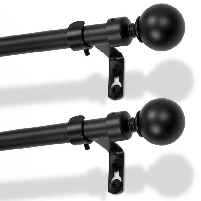 Adjustable 2cm Curtain Pole Set