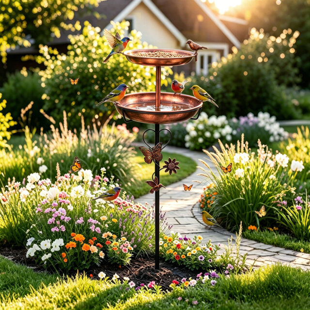 Iron Birdbath