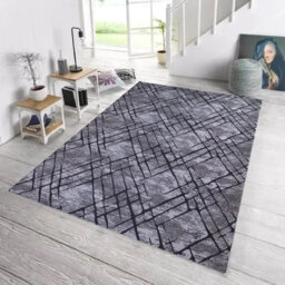 Luxury Machine Woven Grey Rug