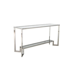 Cheo 160cm Glass Top Console Table
