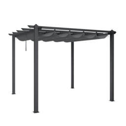 Rolanda Metal Light Grey Pergola