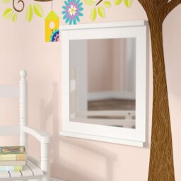 Solid Wood Square Wall Mirror