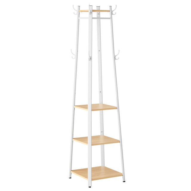 Airalyn Steel Freestanding 8 - Hook Coat Rack