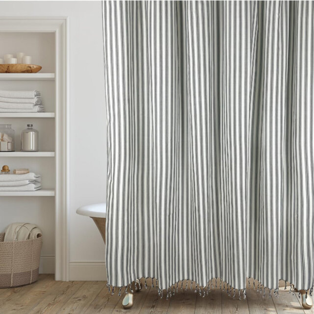 Routenberg Cotton Shower Curtain