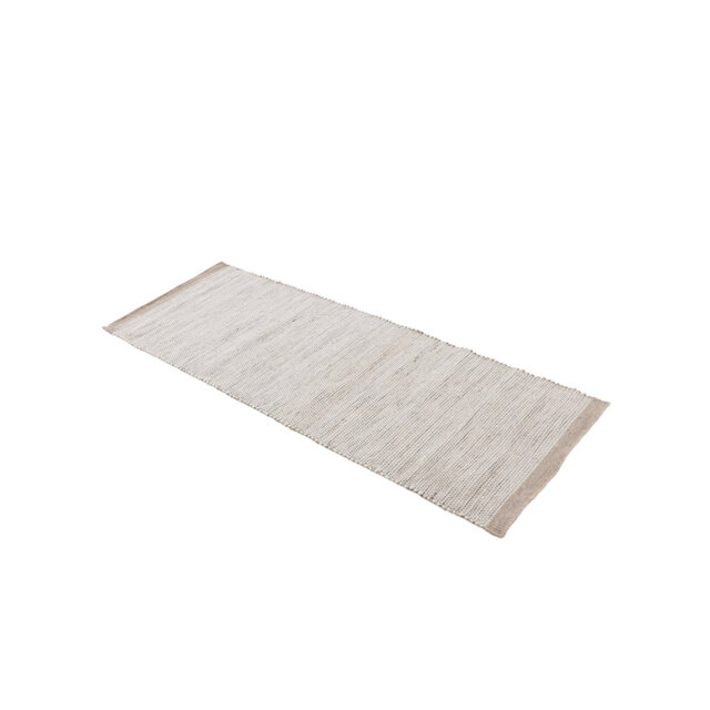 Mona Handwoven Wool and Cotton Taupe Rug