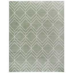 Adirondack Power Loomed Area Rug In Sage / Ivory
