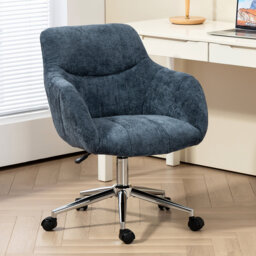 Soft Chenille Upholstered Home Office Chair Swivel Desk Chair