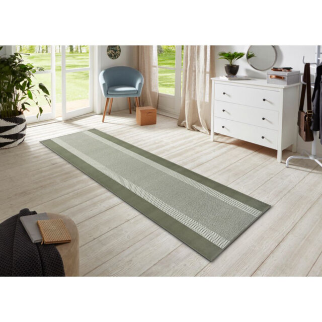 Flatweave Green Rug