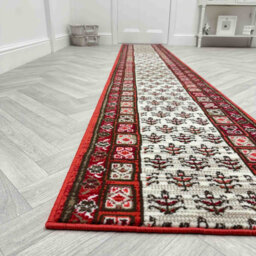 Mayan Red Hallway Runner Rug – Soft, Comfortable & Durable Carpet for Hall, Kitchen & Corridor