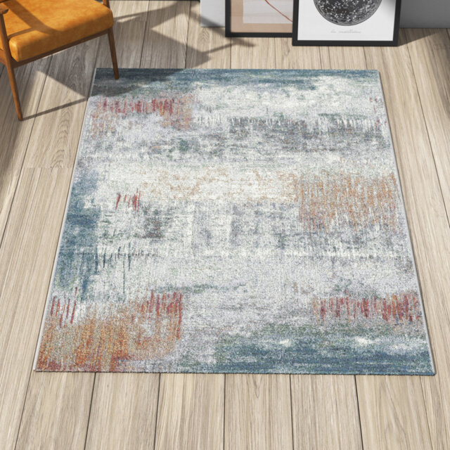 Gilberton Abstract Blue/Grey Rug