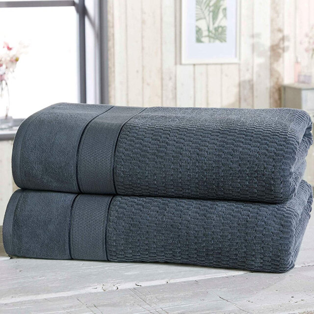 Asare 100% Cotton Midweight Waffle Bath Sheet