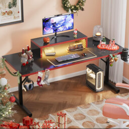 Adjustable Metal Base Computer Desk