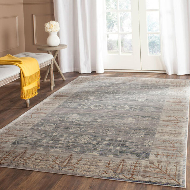 Ariya Looped/Hooked Dark Grey/Light Grey Rug