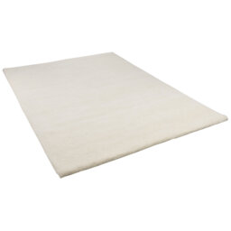 Pinero Handmade Flatweave Wool White Rug