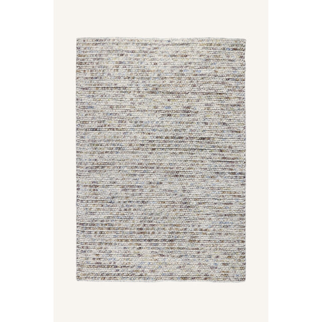 Abdu Flatweave Wool Brown/White Rug