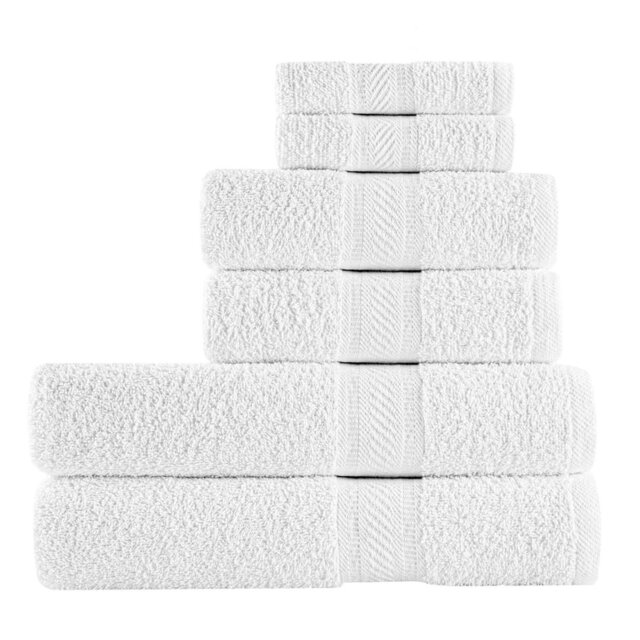 Nanhey Cotton Bath Towels - Set of 6