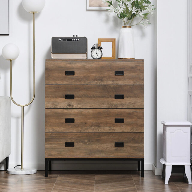 Dowlin 80cm W 4 - Drawer Chest of Drawers