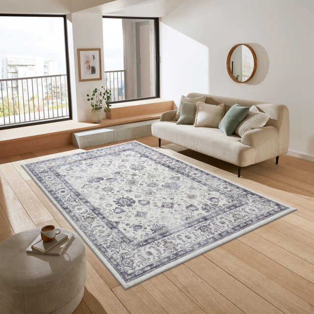 Contemporary Abstract Cashmere Rug – Cozy Plush Area Rug For Home Décor