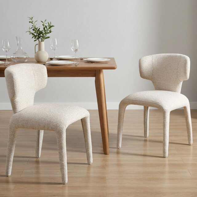 49.53cm H Cotton Upholstered Metal Upholstered Back Side Chair
