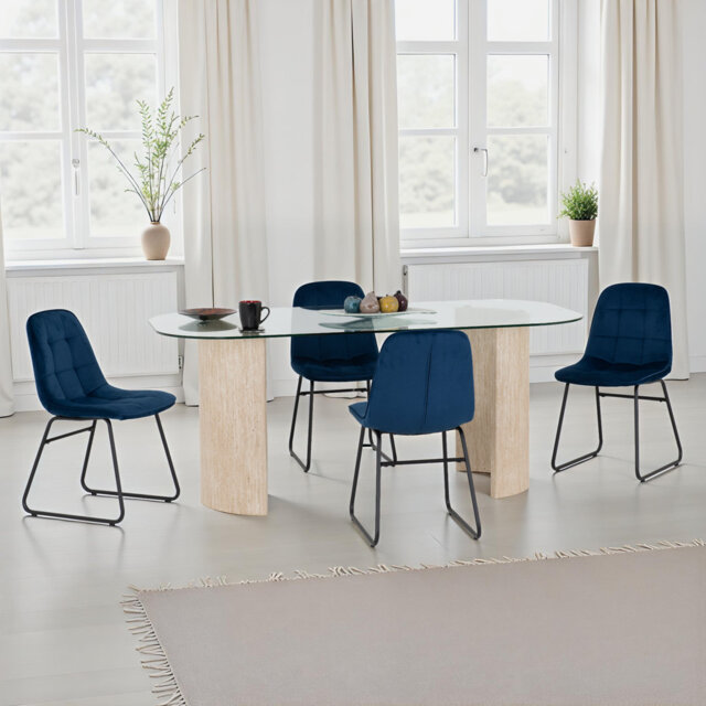 Modena & Lukas 4 - Person Dining Set