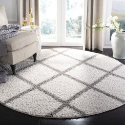 Hudson Looped/Hooked Ivory/Grey Rug