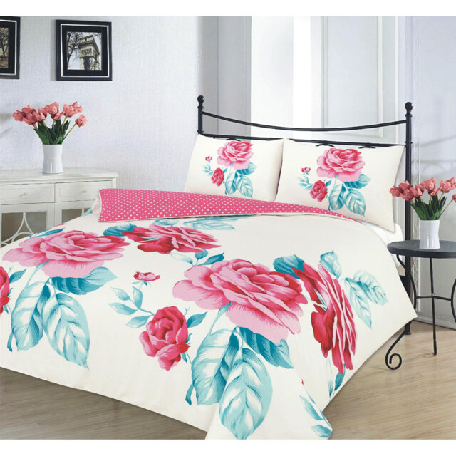 Arey Cotton Blend Floral Bedding with Pillowcases Included