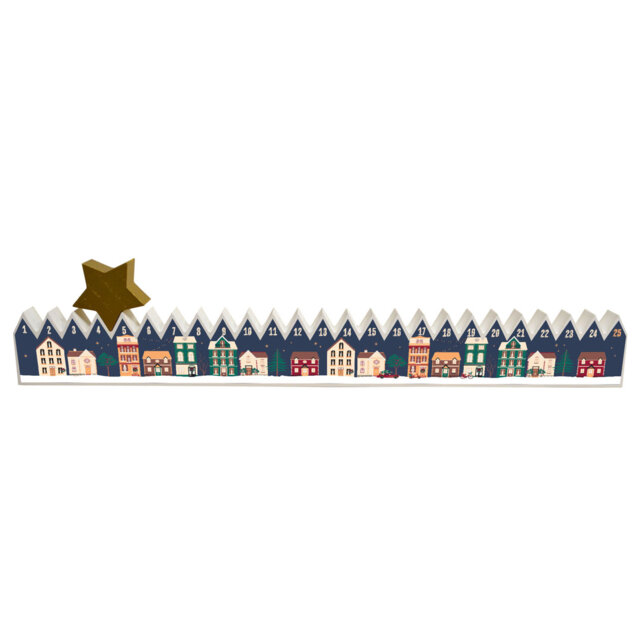 Sky Christmas Street 3D Wood Advent Calendar