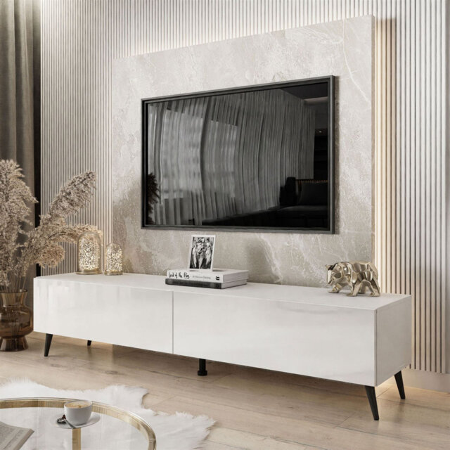 Ozora TV Stand White Gloss