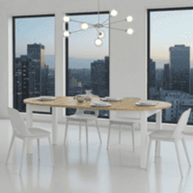 Extendable Oval Dining Table