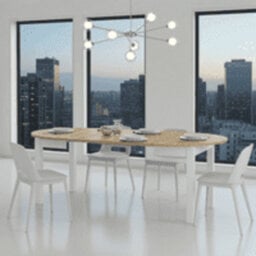 Extendable Oval Dining Table