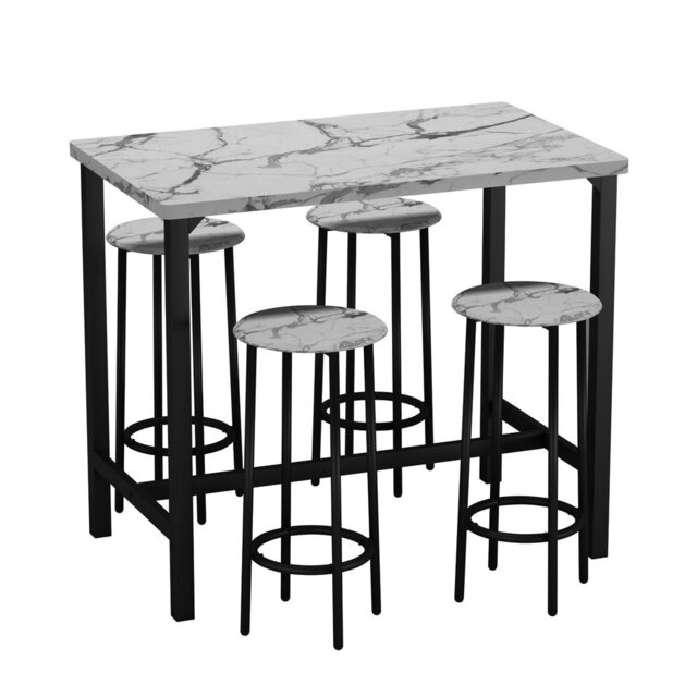 4 - Person Steel Dining Set
