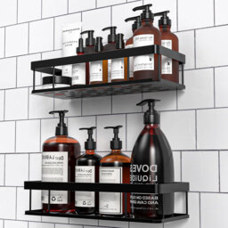 Metal Mounting / Installation Required Bathroom Shelves