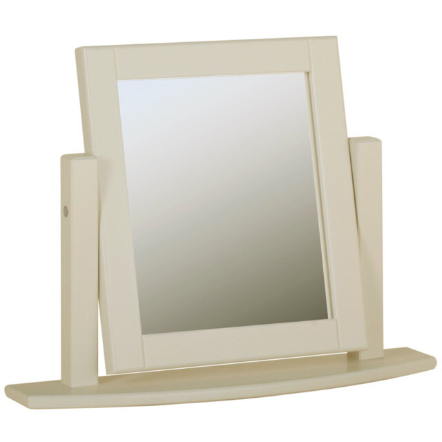 Holli Framed Mount to Dresser Mirror in Beige