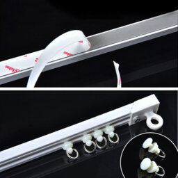 3 Meters Curtain Track Curtain Rail Track Curtain Glider Set For Any Windows Bay