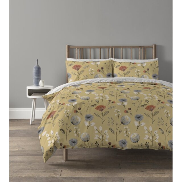 Arsenault Silver 132 TC Reversible Duvet Cover Set with Pillowcases Quilt Cover Soft and Breathable Duvet Cover with Pillowcases Poly Cotton Quilt Cov