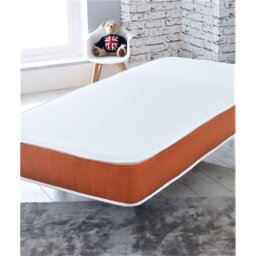 Kalamath Kids Sprung Open Coil Memory Fiber Orange Mattress