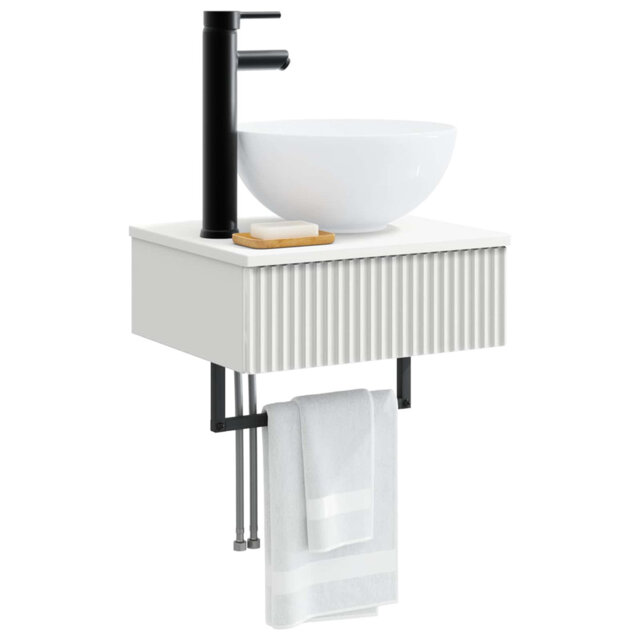 Single Bathroom Vanity with Ceramic Basin
