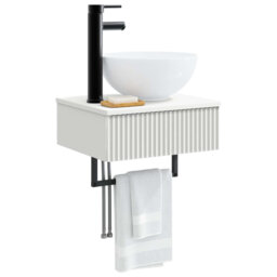 Single Bathroom Vanity with Ceramic Basin