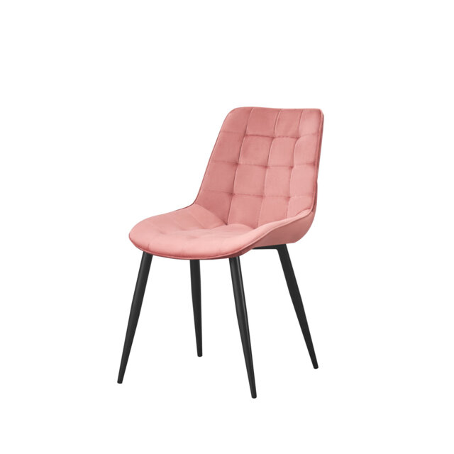 Hindman 46cm H Velvet Upholstered Side Chair in Grey