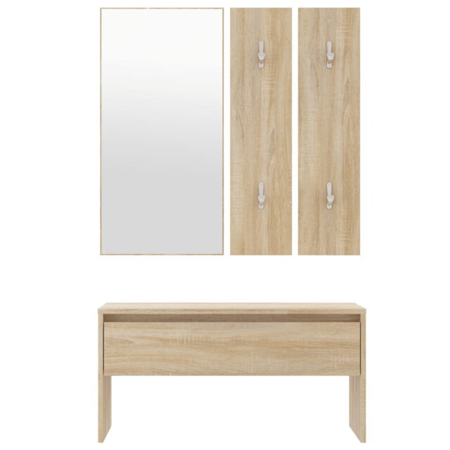 Ivens vidaXL Hallway Furniture Set Engineered Wood