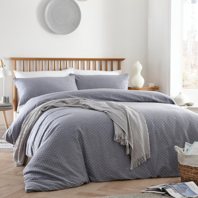 Grey Modern & Contemporary 3 Piece Duvet Cover Set